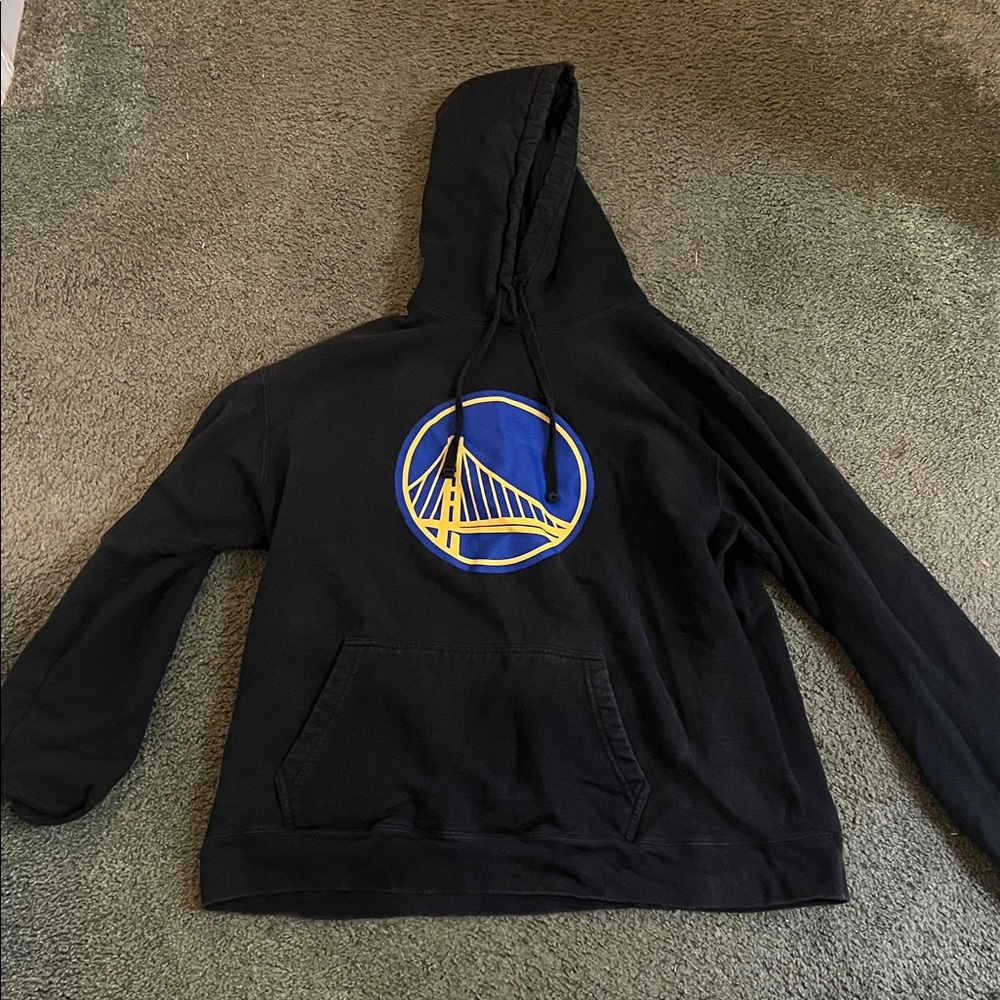 NBA Port Company XL Black Hoodie with Golden State Warriors Logo